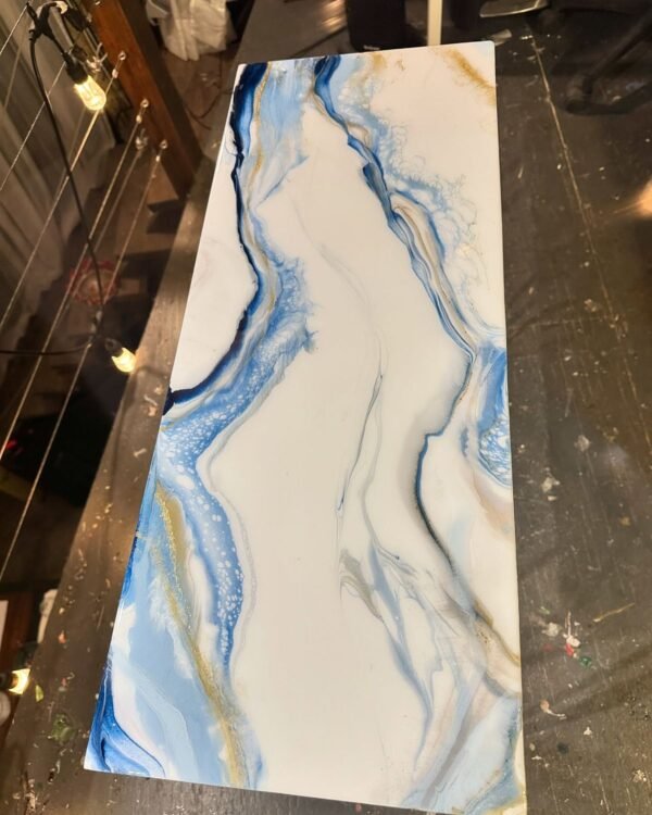 Blue Mirage Resin Table Top(Customization available)