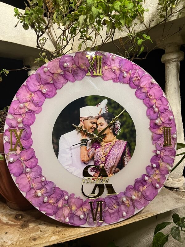 Royal Varmala Wedding Preservation Clock (Customized)