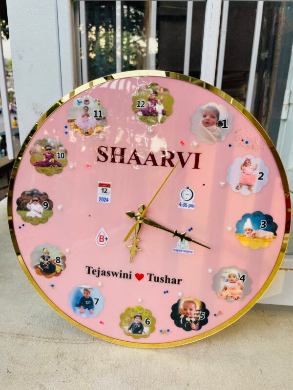 Sweet Memories Baby Photo Resin Clock(Customized)