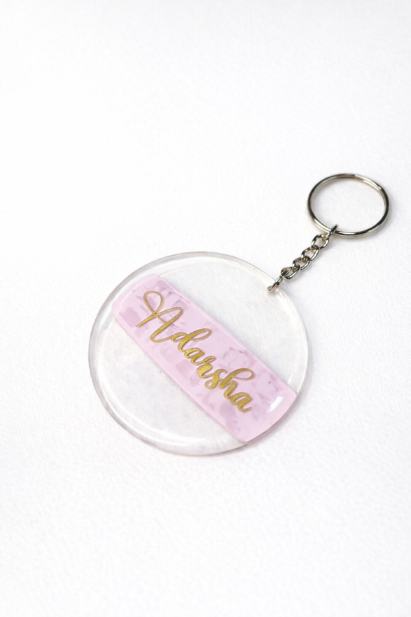Customized Resin Name Keychains