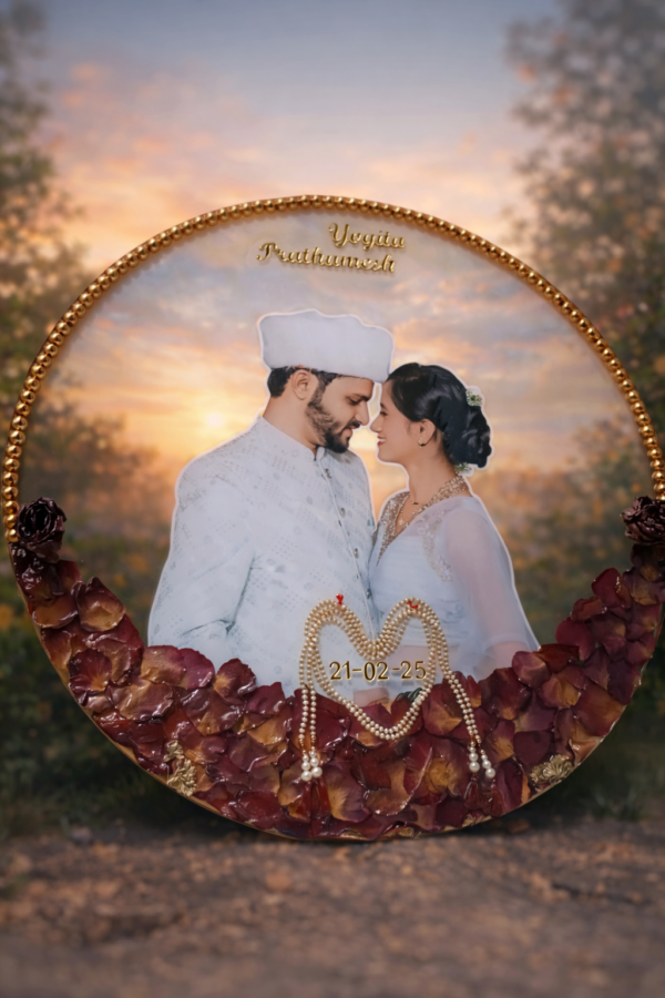 Premium Varmala Preservation Resin Frame(Customized)