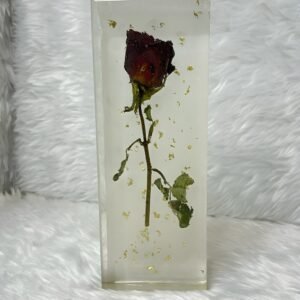 Rose Flower Preservation Resin Block
